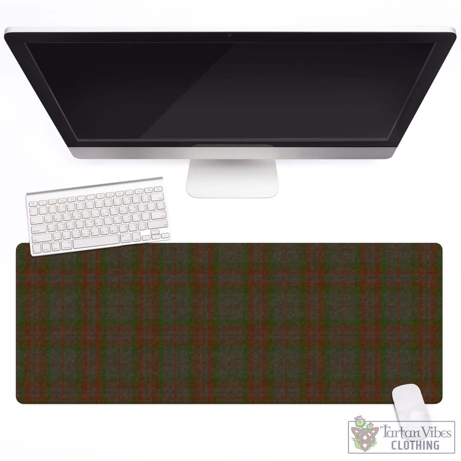 Tartan Vibes Clothing Gray Tartan Mouse Pad