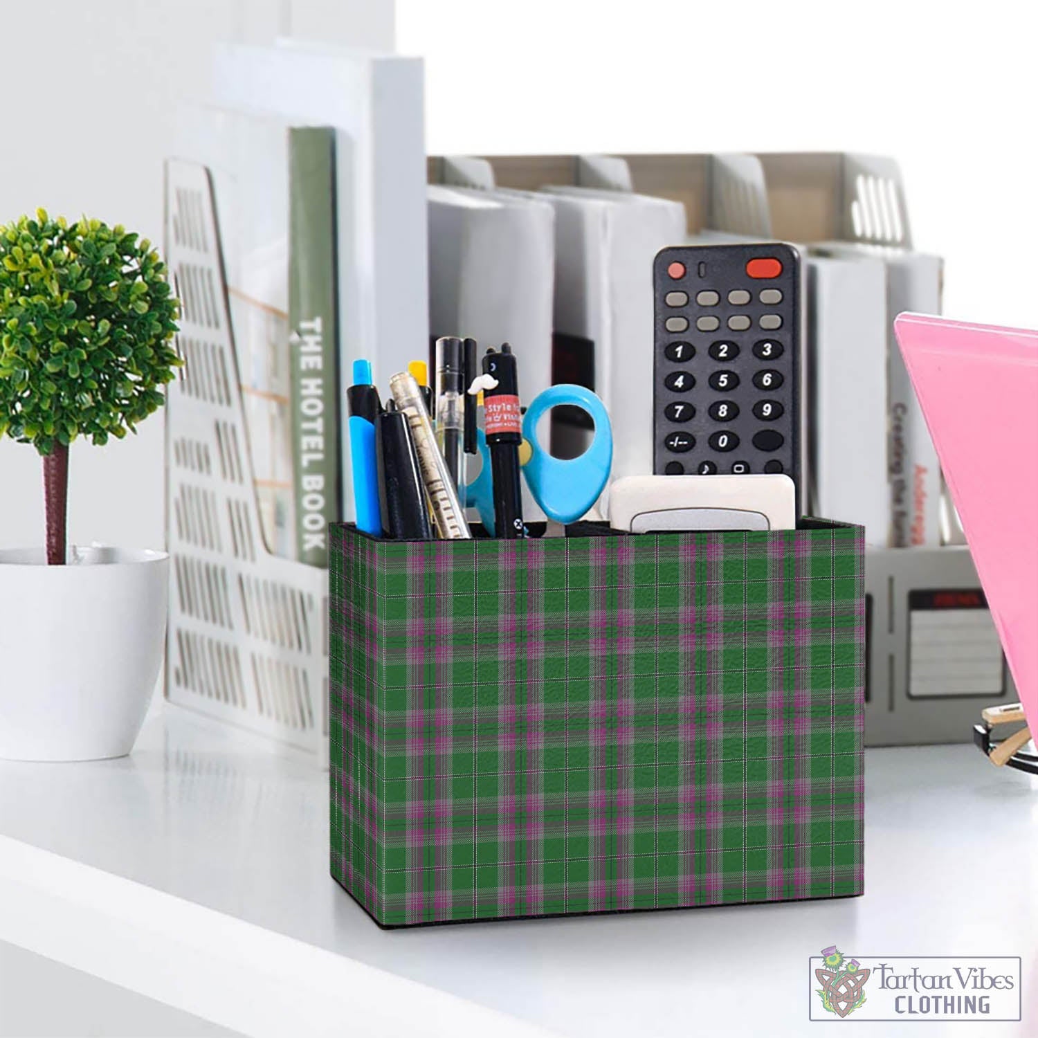 Tartan Vibes Clothing Gray Hunting Tartan Pen Holder