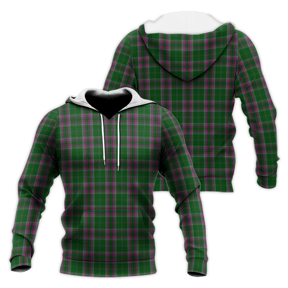 gray-hunting-tartan-knitted-hoodie