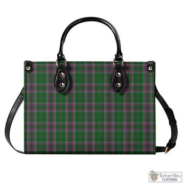 Gray Hunting Tartan Luxury Leather Handbags