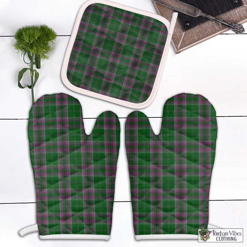 Gray Hunting Tartan Combo Oven Mitt & Pot-Holder Combo 1 Oven Mitt & 1 Pot-Holder White - Tartan Vibes Clothing