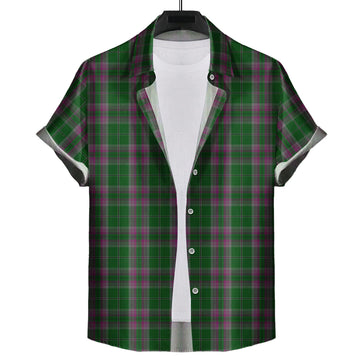 Gray Hunting Tartan Short Sleeve Button Down Shirt