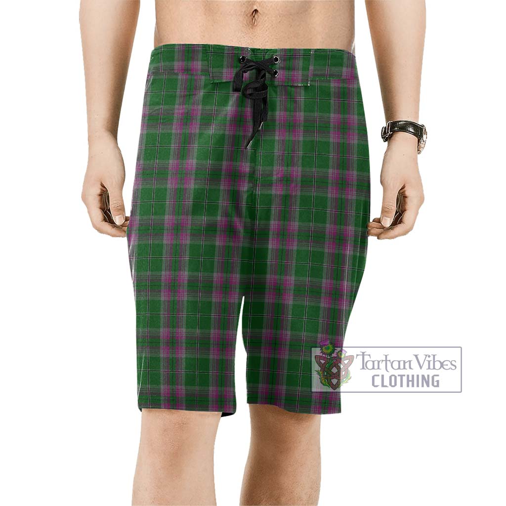 Gray Hunting Tartan Men's Board Shorts Men - Tartan Vibes Clothing