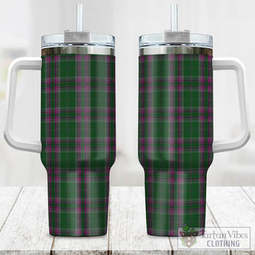 Gray Hunting Tartan Tumbler with Handle