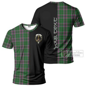 Gray Hunting Tartan T-Shirt with Family Crest and Half Of Me Style