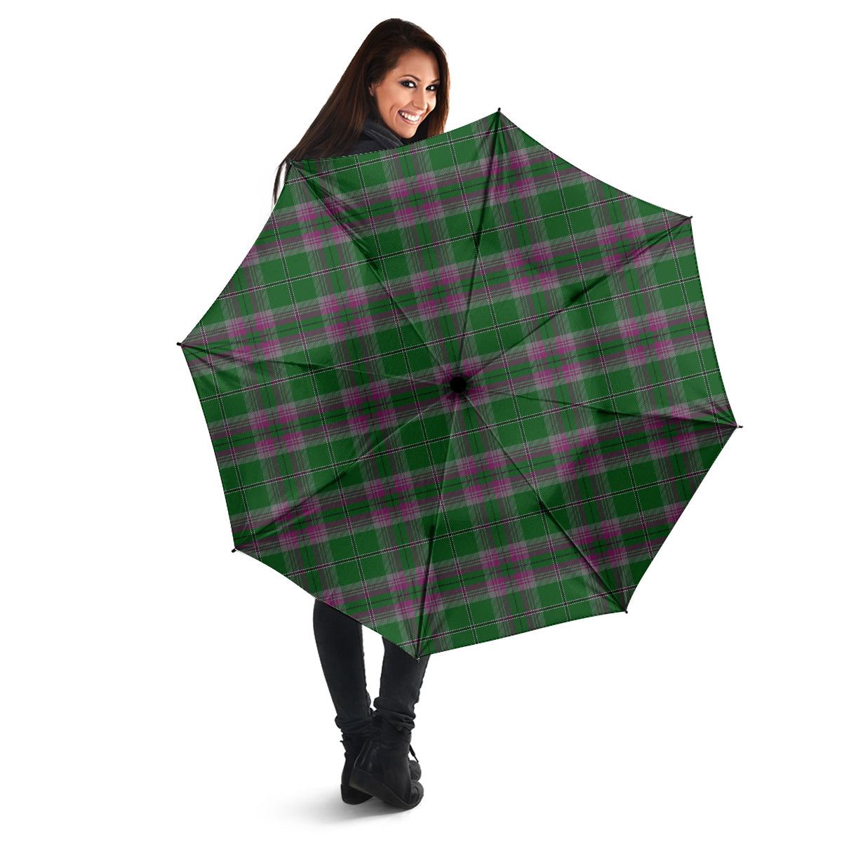 Gray Hunting Tartan Umbrella - Tartanvibesclothing