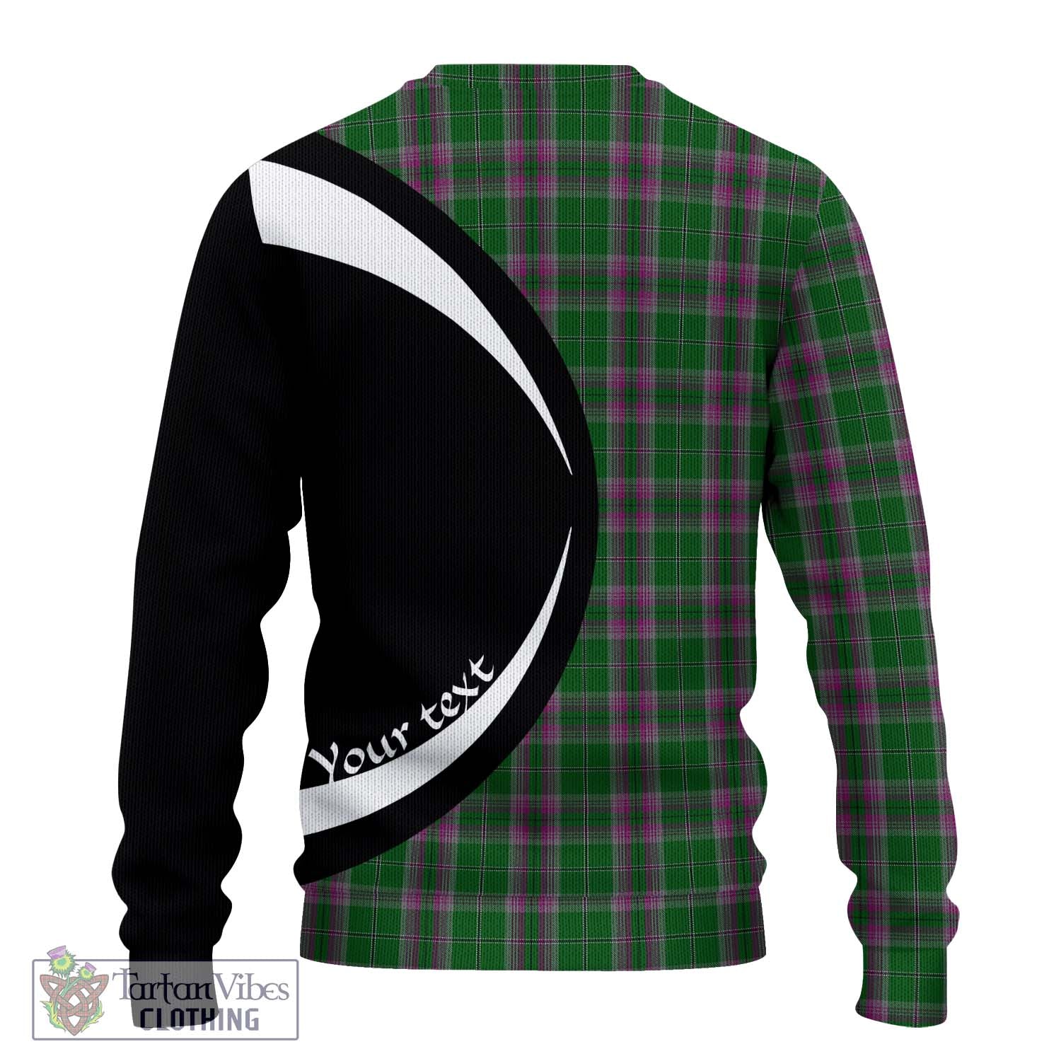 Gray Hunting Tartan Ugly Sweater with Family Crest Circle Style - Tartan Vibes Clothing