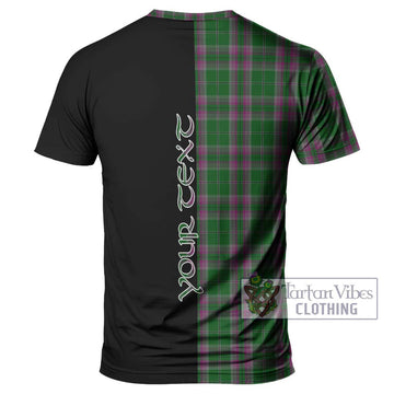 Gray Hunting Tartan T-Shirt with Family Crest and Half Of Me Style