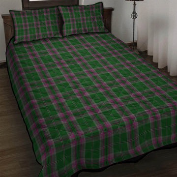 Gray Hunting Tartan Quilt Bed Set