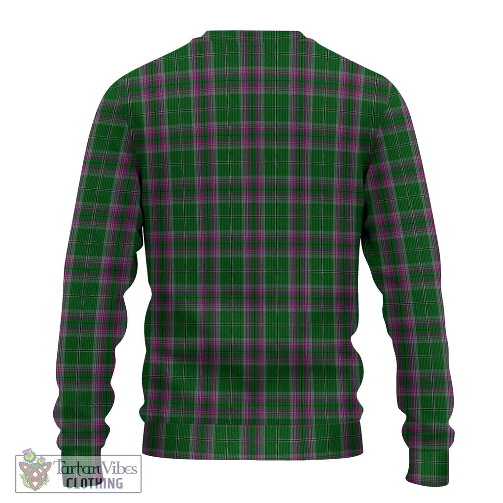 Gray Hunting Tartan Knitted Sweater with Family Crest DNA In Me Style - Tartanvibesclothing Shop