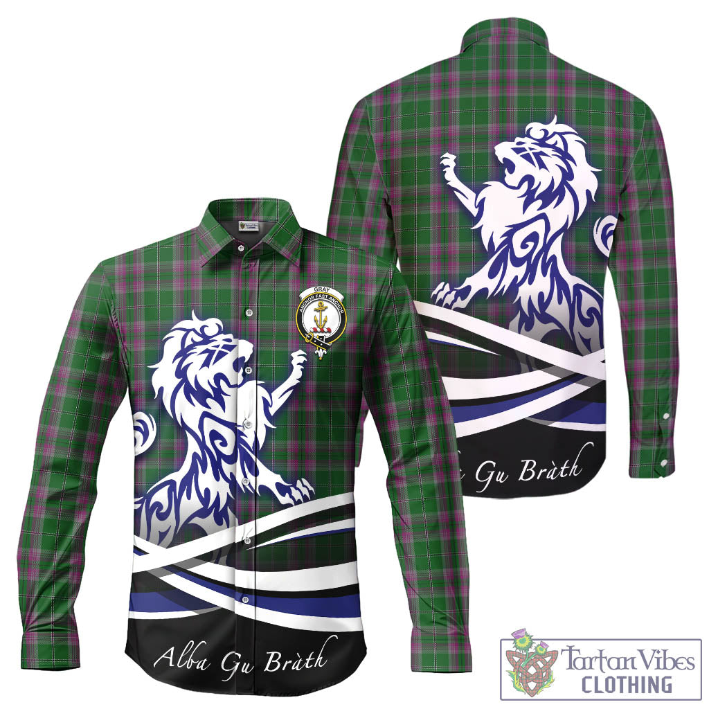 gray-hunting-tartan-long-sleeve-button-up-shirt-with-alba-gu-brath-regal-lion-emblem