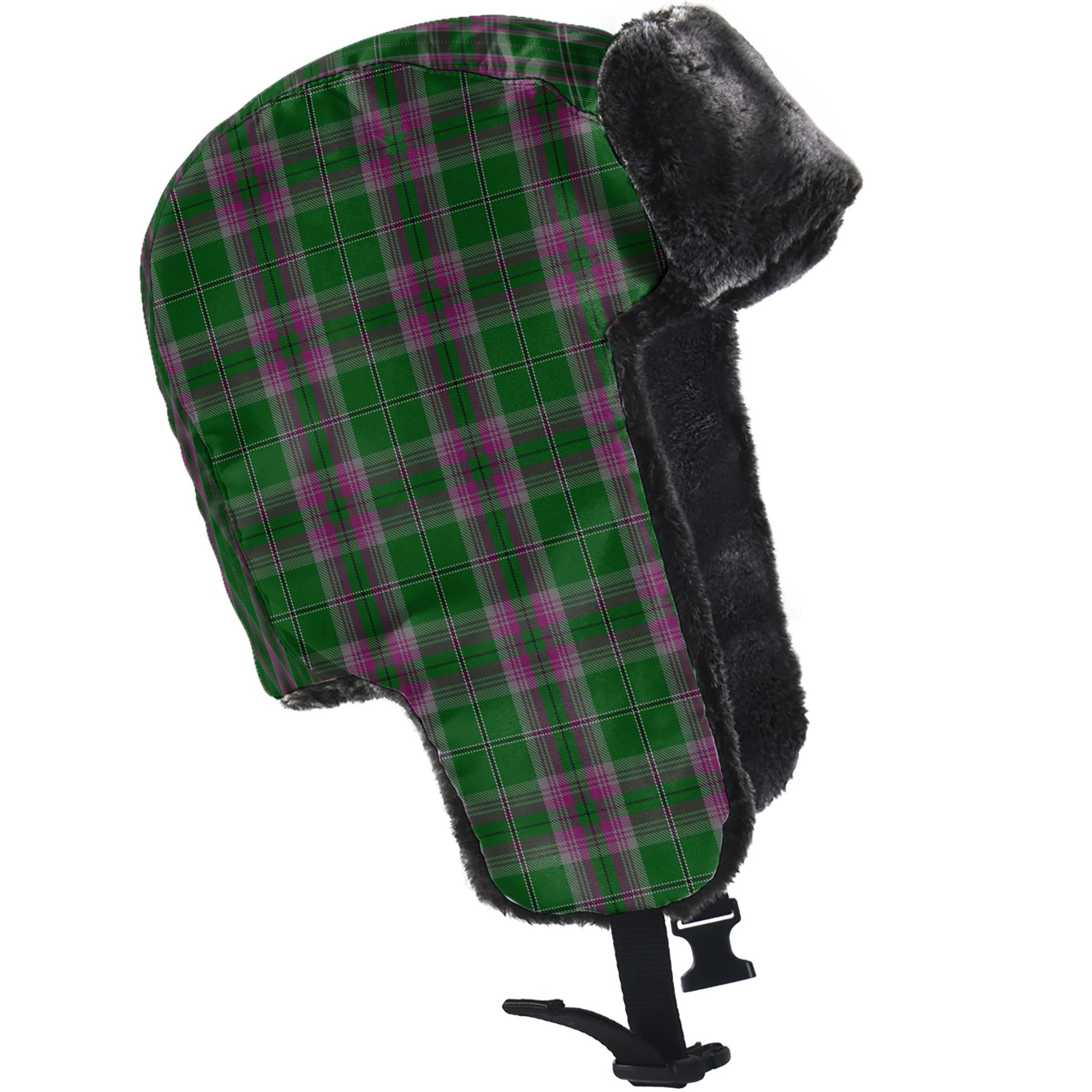 Gray Hunting Tartan Winter Trapper Hat - Tartanvibesclothing