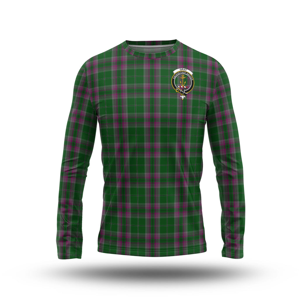 gray-hunting-tartan-long-sleeve-t-shirt-with-family-crest