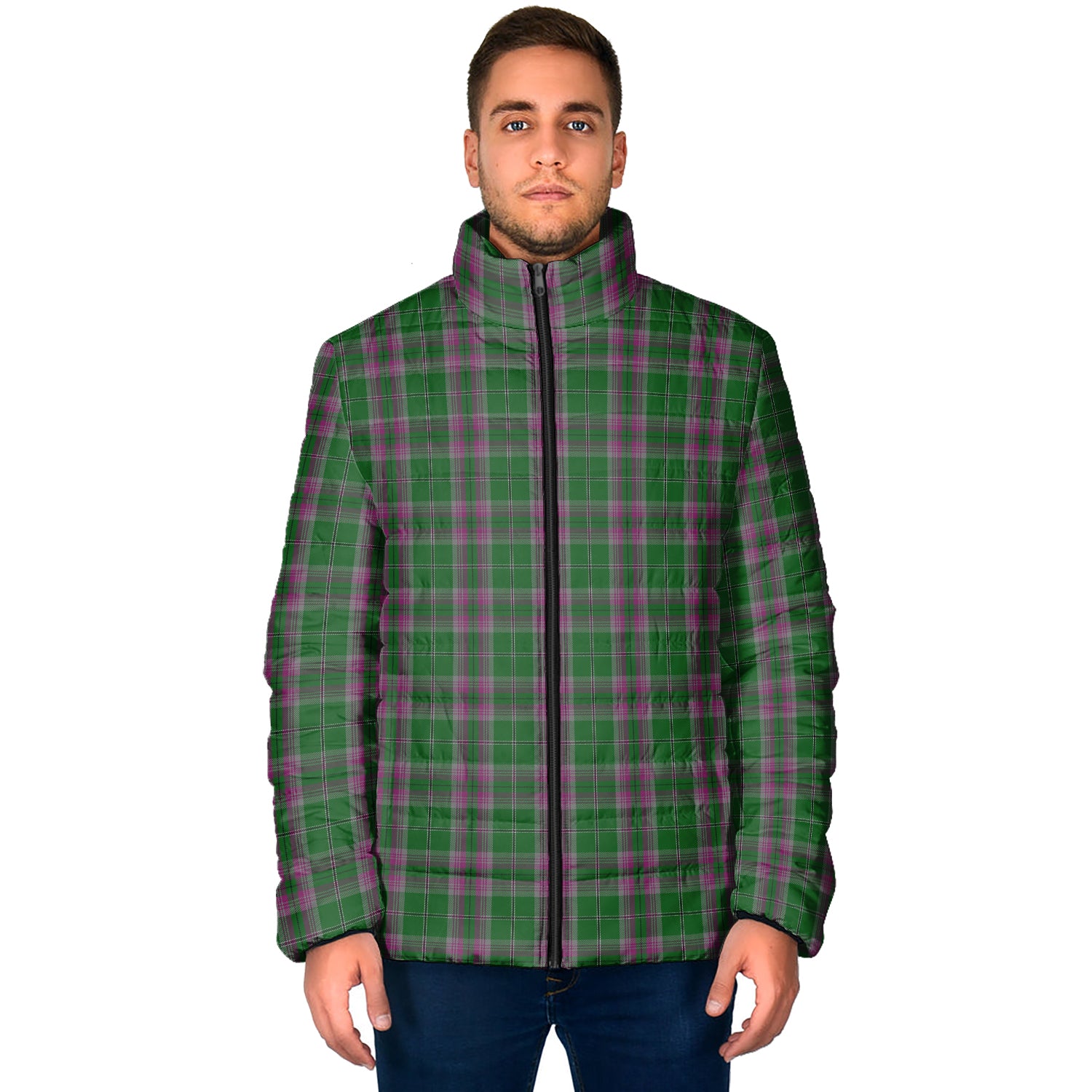 Gray Hunting Tartan Padded Jacket - Tartan Vibes Clothing