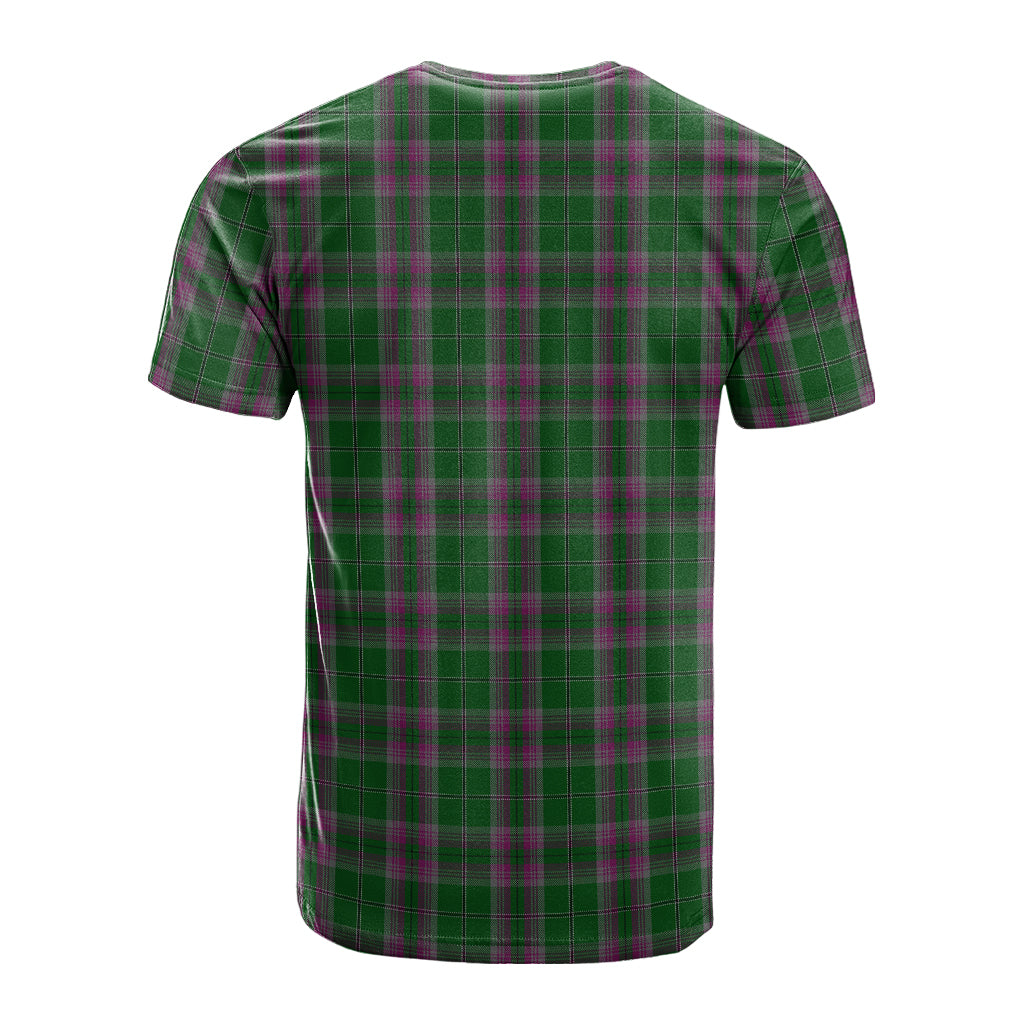 Gray Hunting Tartan T-Shirt with Family Crest - Tartan Vibes Clothing