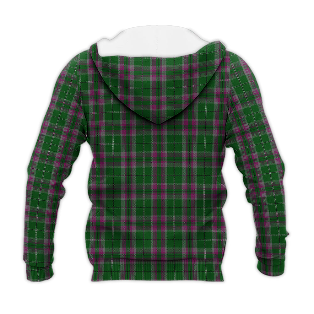 gray-hunting-tartan-knitted-hoodie