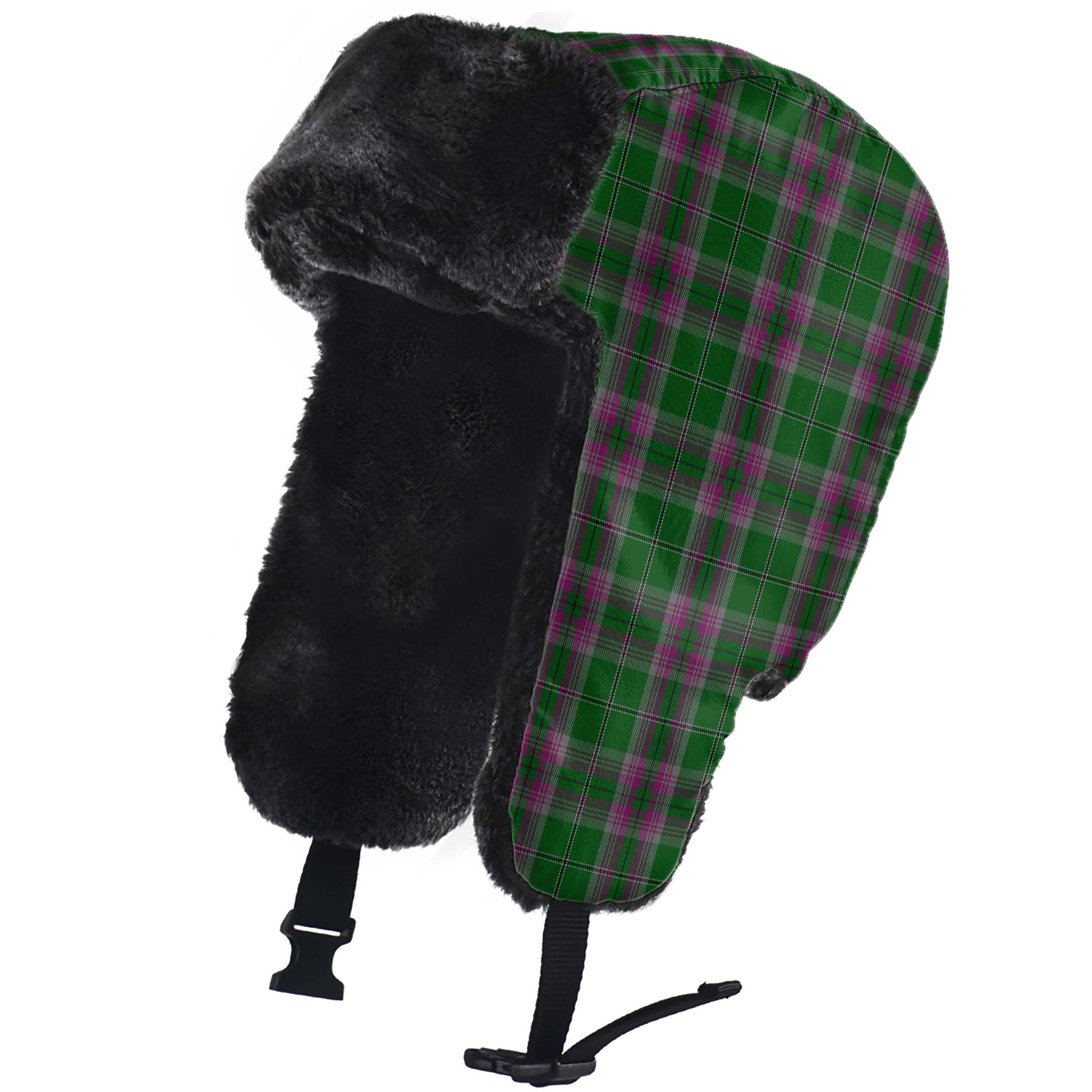 Gray Hunting Tartan Winter Trapper Hat - Tartanvibesclothing