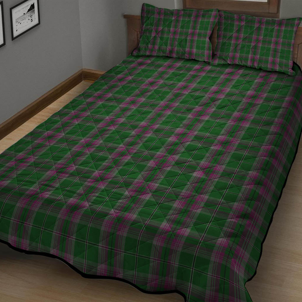 Gray Hunting Tartan Quilt Bed Set - Tartan Vibes Clothing