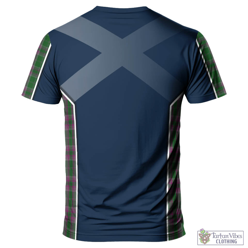 Tartan Vibes Clothing Gray Hunting Tartan T-Shirt with Family Crest and Lion Rampant Vibes Sport Style