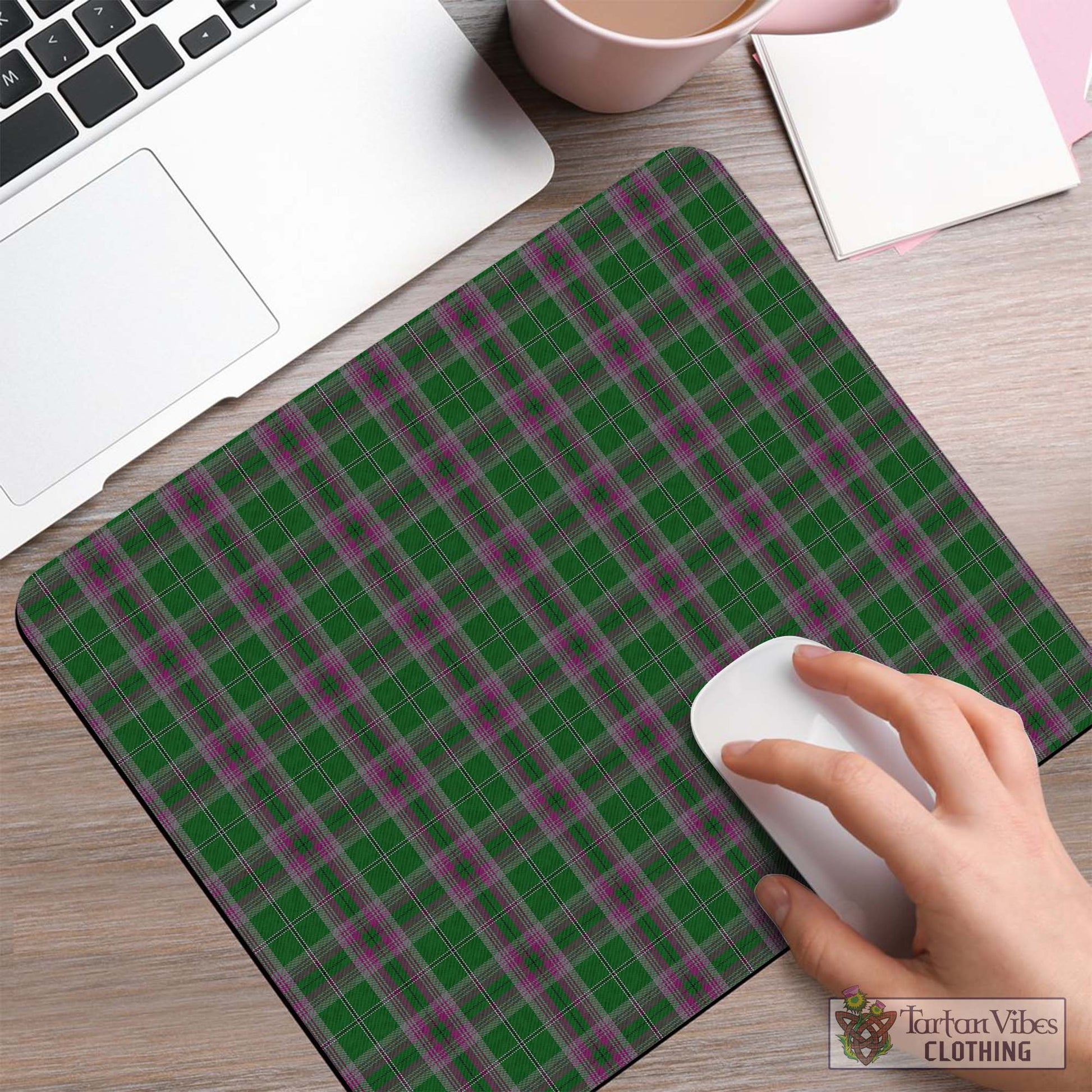 Tartan Vibes Clothing Gray Hunting Tartan Mouse Pad