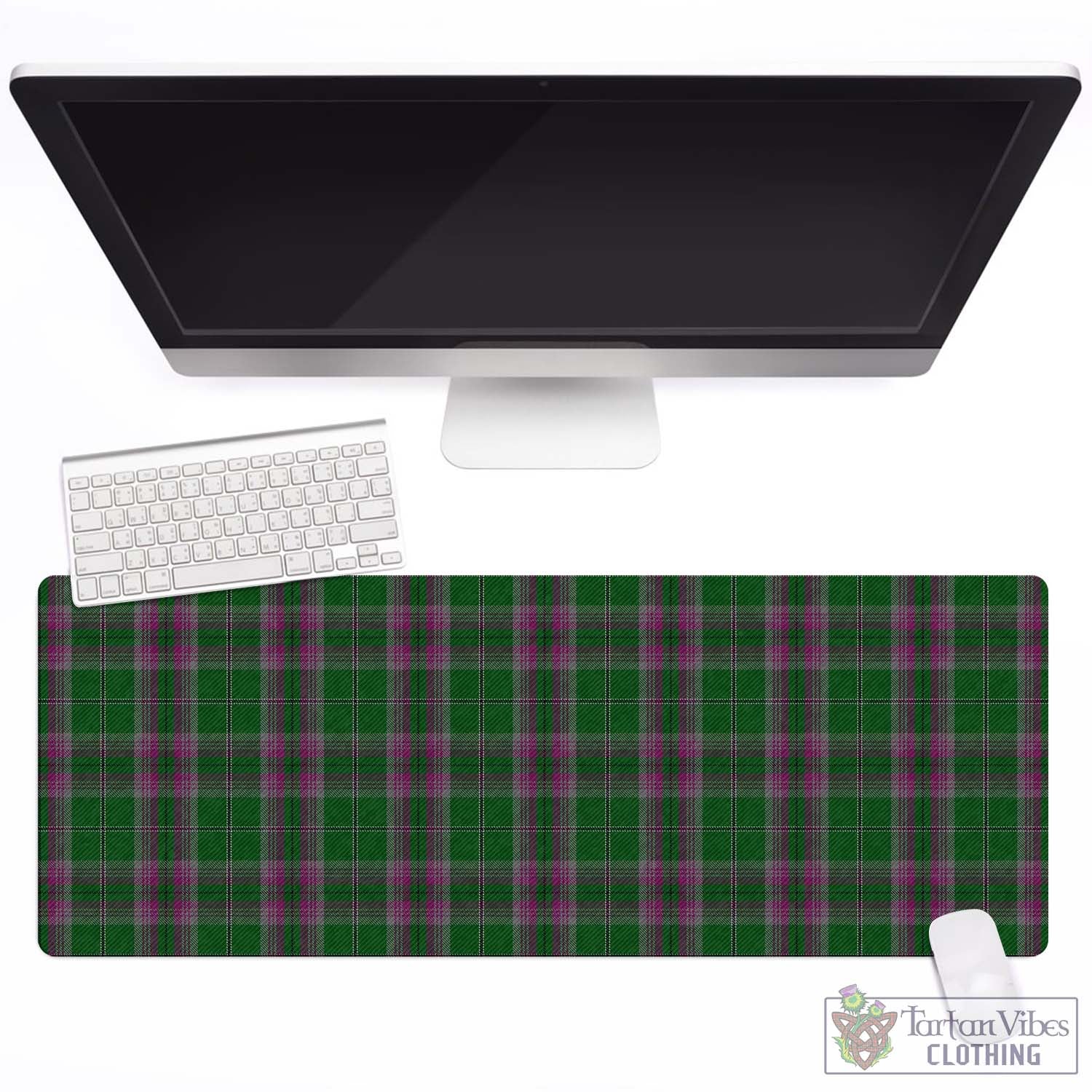 Tartan Vibes Clothing Gray Hunting Tartan Mouse Pad