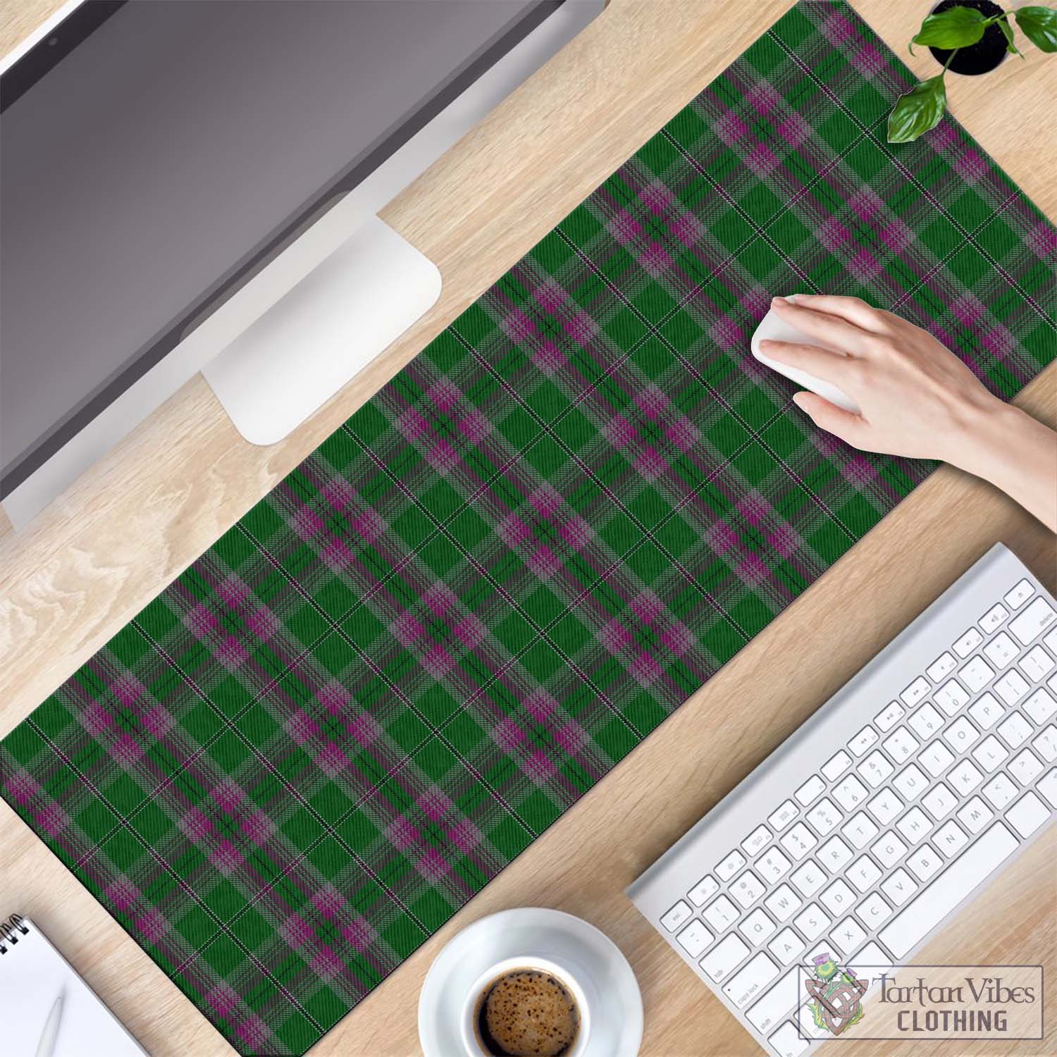 Tartan Vibes Clothing Gray Hunting Tartan Mouse Pad