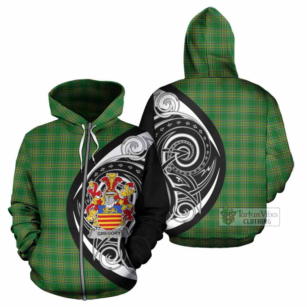 Gregory Irish Clan Hoodie Celtic Circle Style Zip Hoodie - Tartan Vibes Clothing