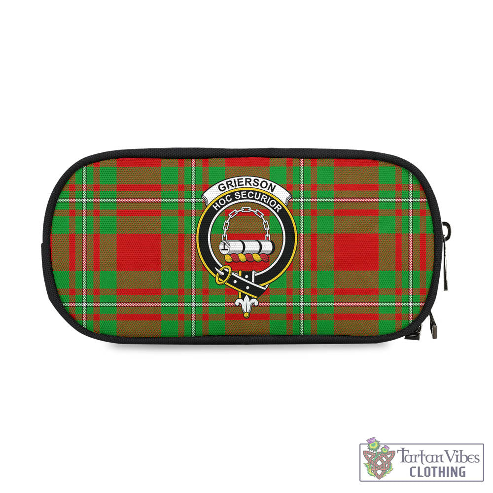 Tartan Vibes Clothing Grierson Tartan Pen and Pencil Case with Family Crest