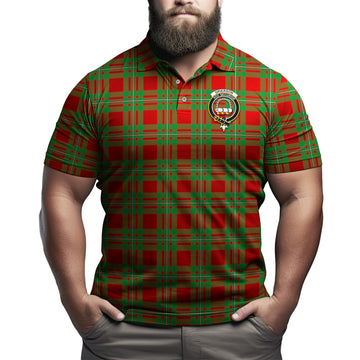 Grierson Tartan Men's Polo Shirt with Family Crest