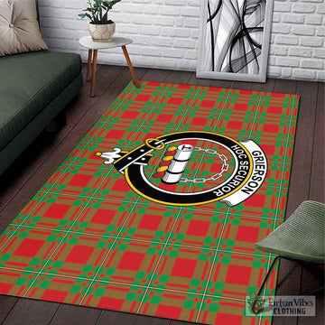 Grierson Tartan Area Rug with Family Crest