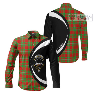 Grierson Tartan Long Sleeve Button Up with Family Crest Circle Style