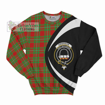 Grierson Tartan Sweatshirt with Family Crest Circle Style