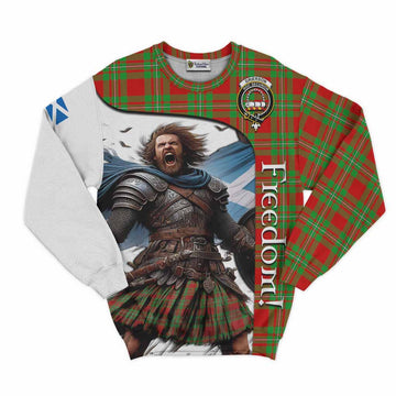 Grierson Crest Tartan Sweatshirt Inspired by the Freedom of Scottish Warrior