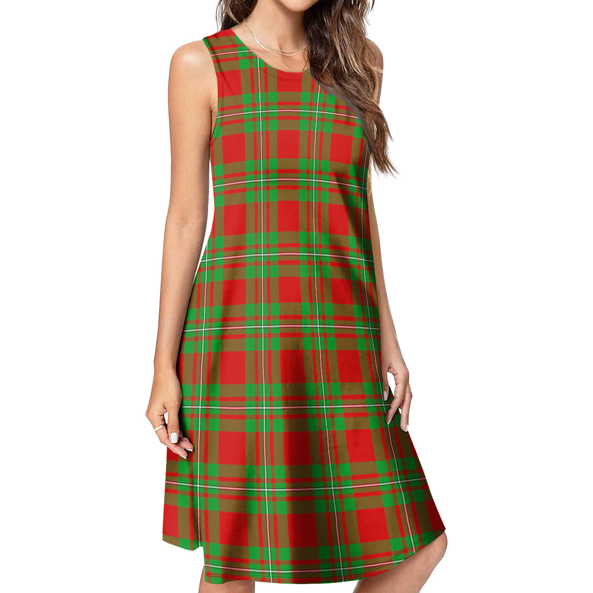 Grierson Tartan Womens Casual Dresses - Tartanvibesclothing