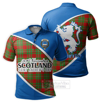 Grierson Family Crest Tartan Polo Shirt Celebrate Saint Andrew's Day in Style