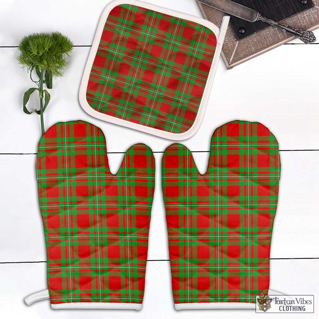 Grierson Tartan Combo Oven Mitt & Pot-Holder White - Tartan Vibes Clothing