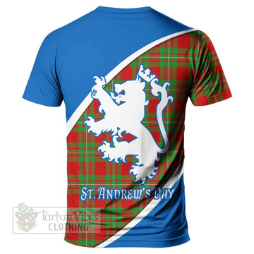 Grierson Family Crest Tartan T-Shirt Celebrate Saint Andrew's Day in Style - Tartan Vibes Clothing