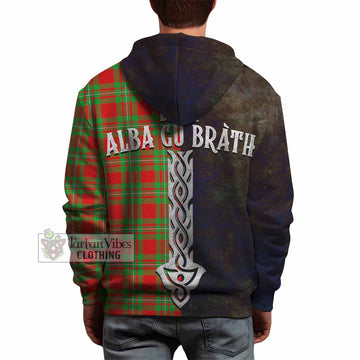 Grierson Tartan Family Crest Hoodie Alba Gu Brath Be Brave Lion Ancient Style - Tartan Vibes Clothing