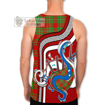 Grierson Tartan Men's Tank Top with Epic Bagpipe Style