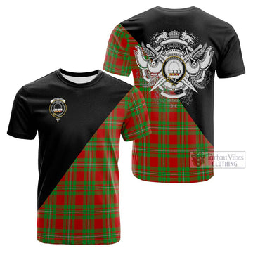 Grierson Tartan Cotton T-shirt with Family Crest and Military Logo Style Kid's Shirt - Tartan Vibes Clothing