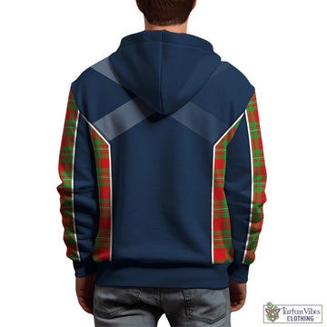 Grierson Tartan Hoodie with Family Crest and Scottish Thistle Vibes Sport Style