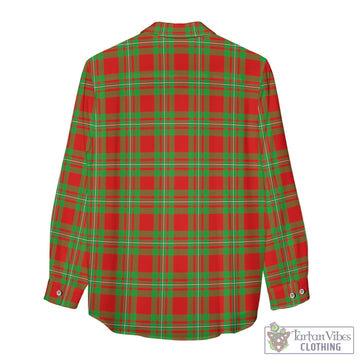 Grierson Tartan Women's Casual Shirt with Family Crest