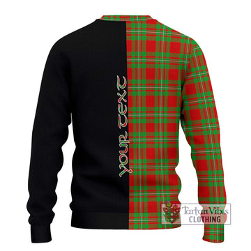 Grierson Tartan Ugly Sweater with Family Crest and Half Of Me Style