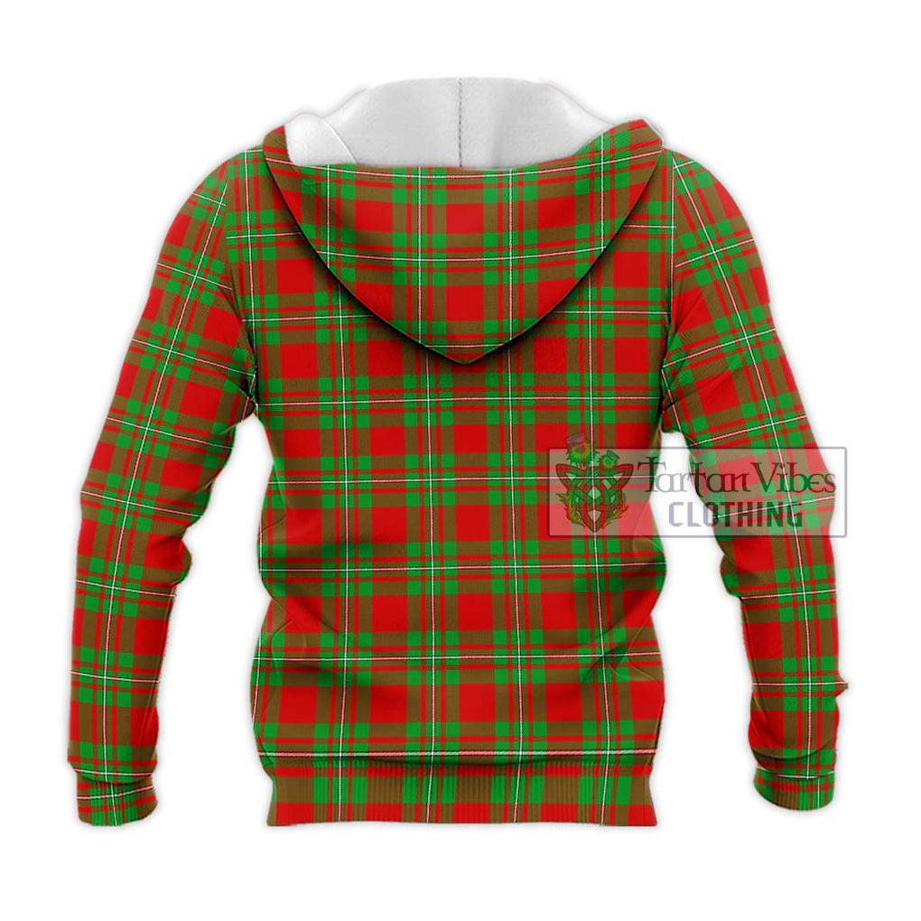 Grierson Tartan Knitted Hoodie with Family Crest DNA In Me Style - Tartanvibesclothing Shop