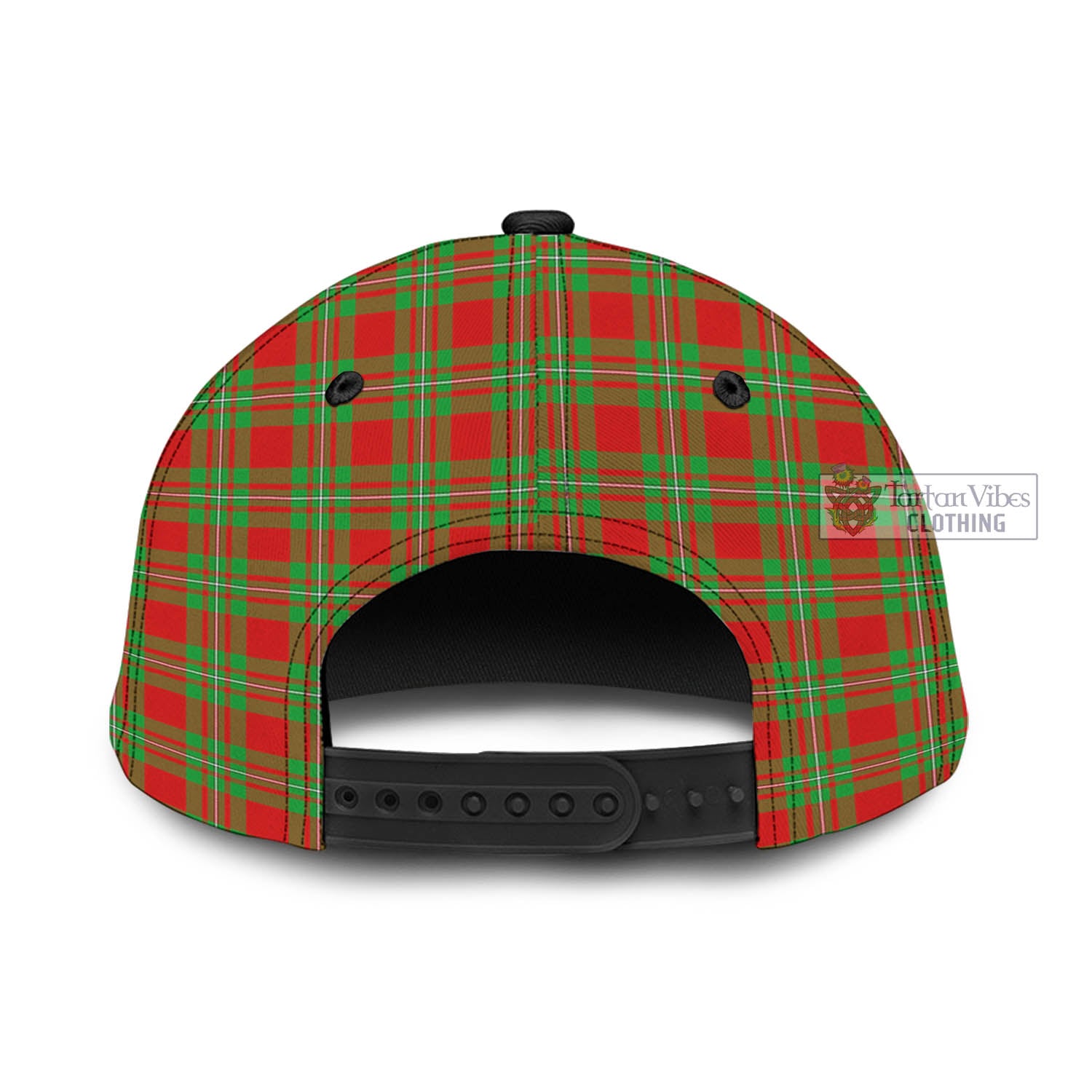 Tartan Vibes Clothing Grierson Tartan Classic Cap with Family Crest In Me Style