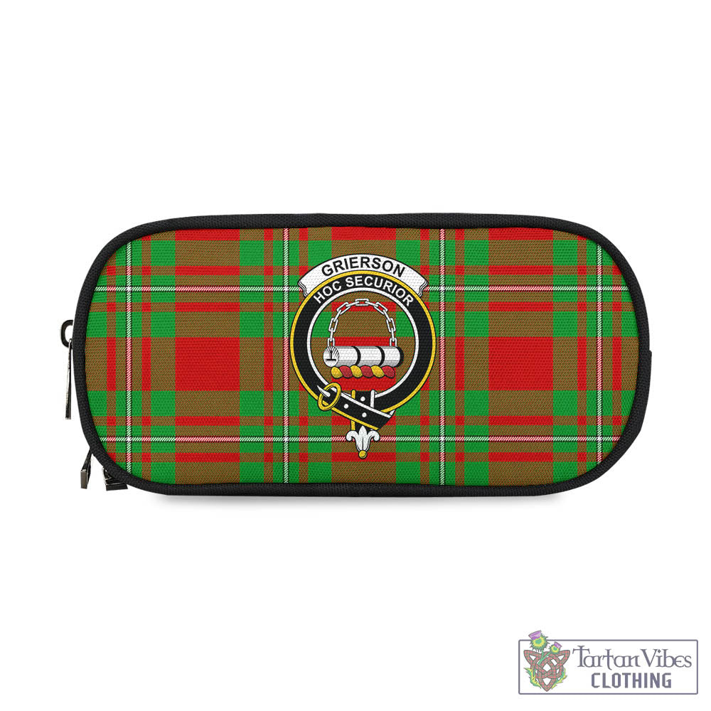 Tartan Vibes Clothing Grierson Tartan Pen and Pencil Case with Family Crest