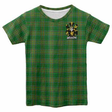 Griffin Irish Clan Tartan Kid T-Shirt with Coat of Arms Youth XL Size14 - Tartan Vibes Clothing
