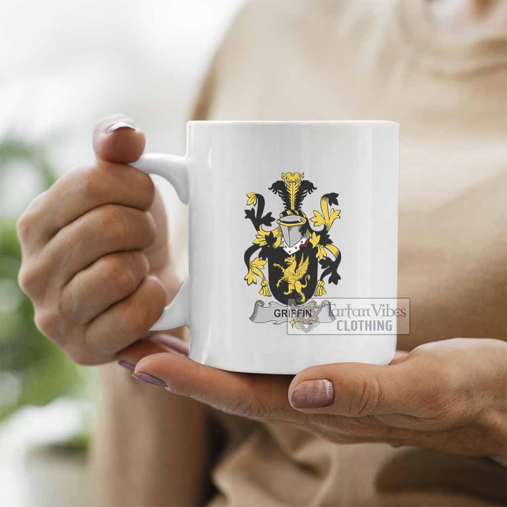 Griffin Irish Clan Coat of Arms Ceramic Mug - 2D-tartanvibesclothing