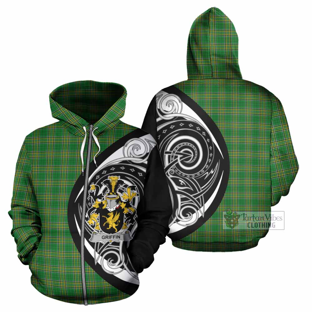 Griffin Irish Clan Hoodie Celtic Circle Style Zip Hoodie - Tartan Vibes Clothing
