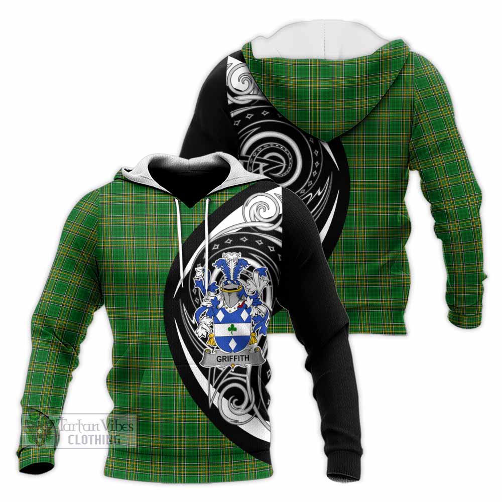 Griffith Irish Clan Knitted Hoodie Celtic Circle Style - Tartan Vibes Clothing